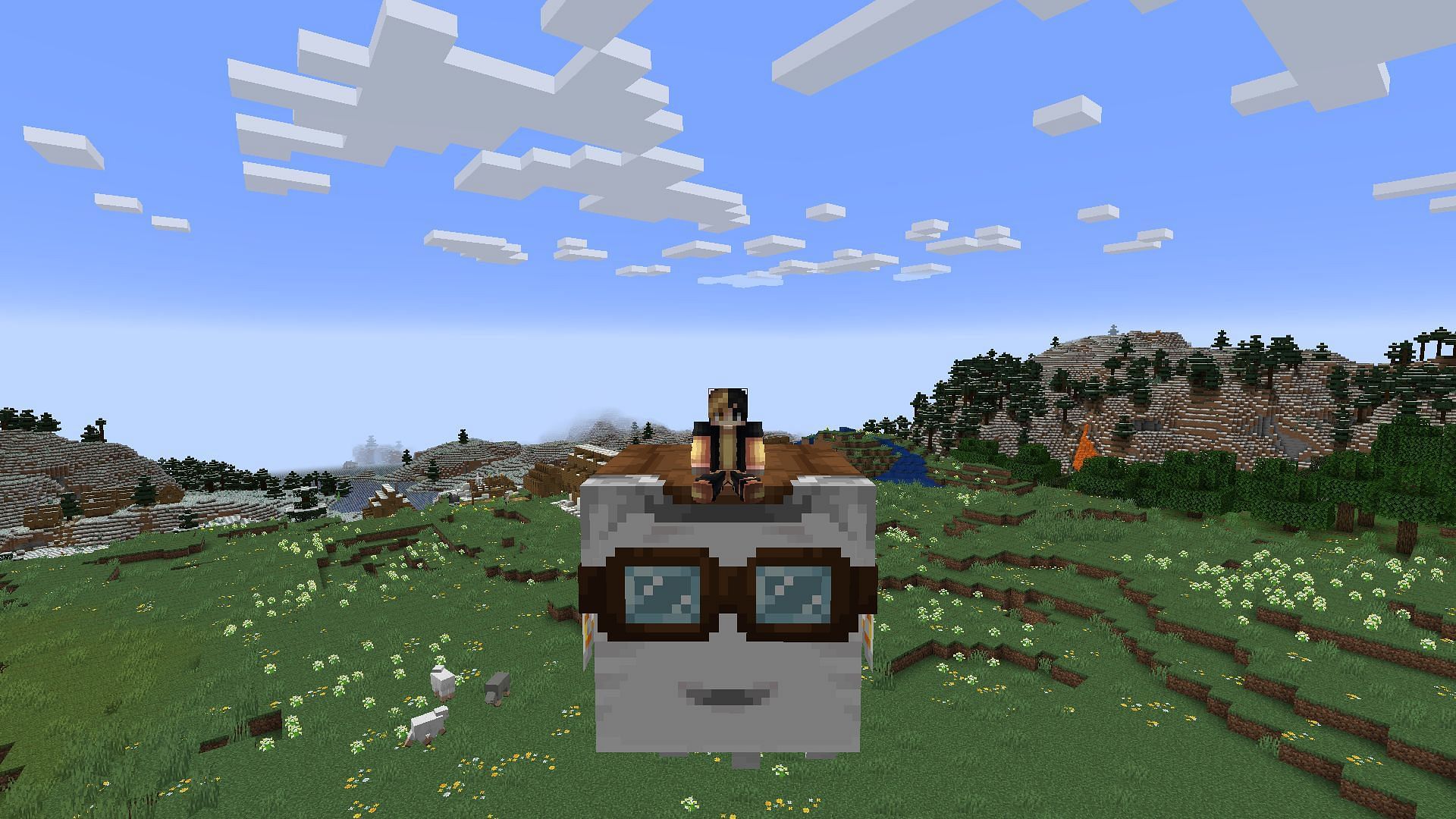 Happy ghasts in the Minecraft Bedrock 1.21.90 update could revolutionise transport in the game (Image via Sportskeeda Gaming || Mojang Studios)